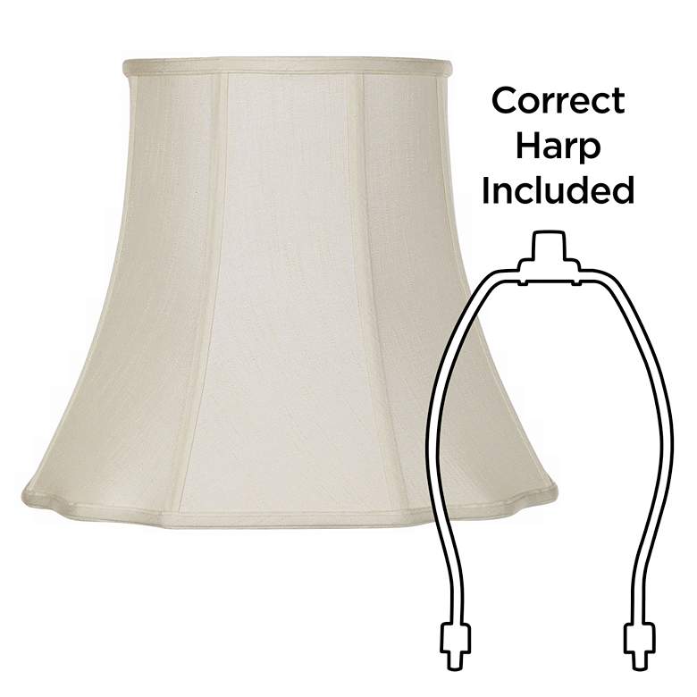 Image 6 Springcrest Classic Creme Bell Cut Corner Shade 10x16x14 (Spider) more views