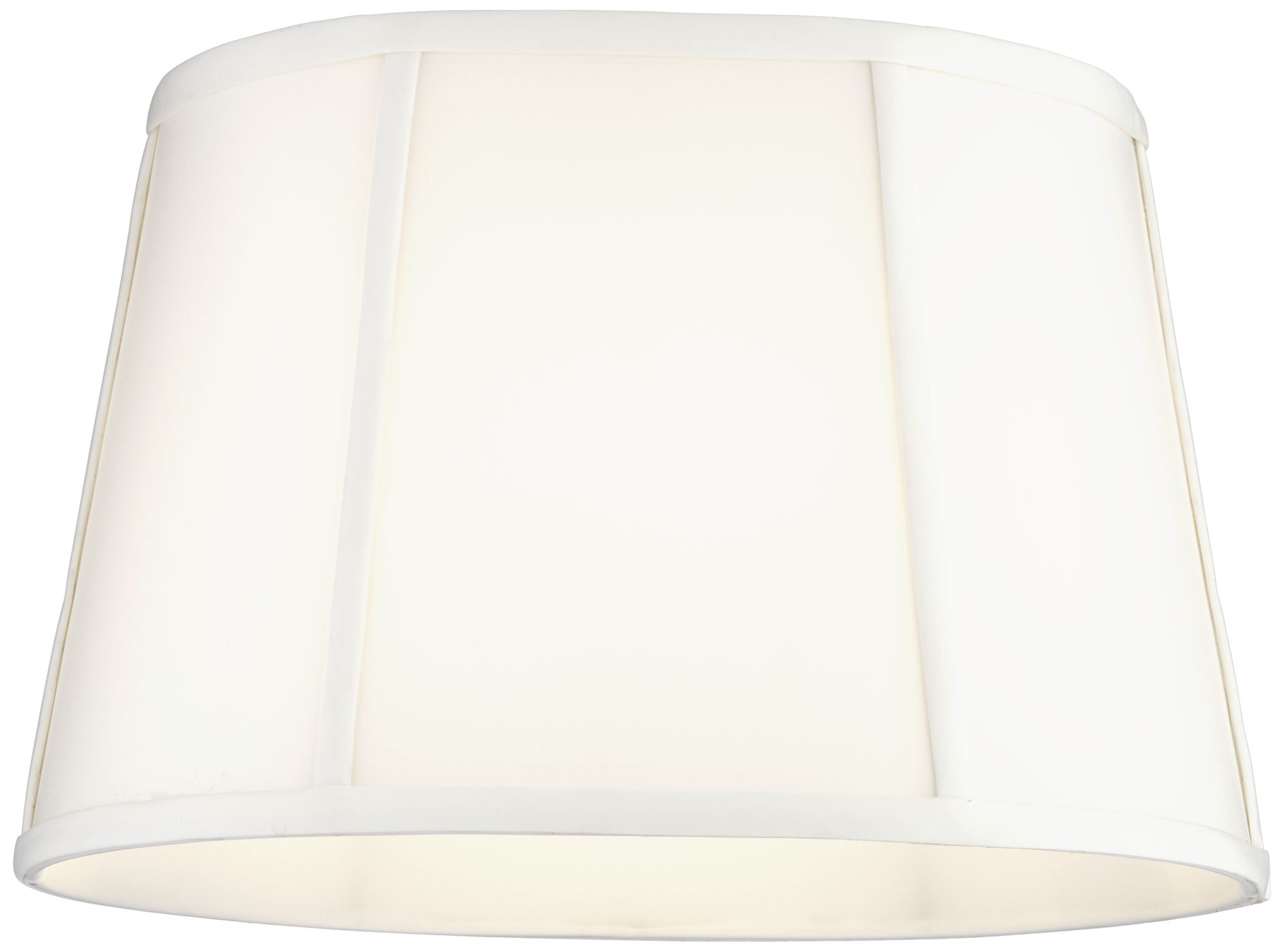 Image 2 Springcrest Clovis White Racetrack Oval Lamp Shade 9/12x12/15x10 (Spider) more views