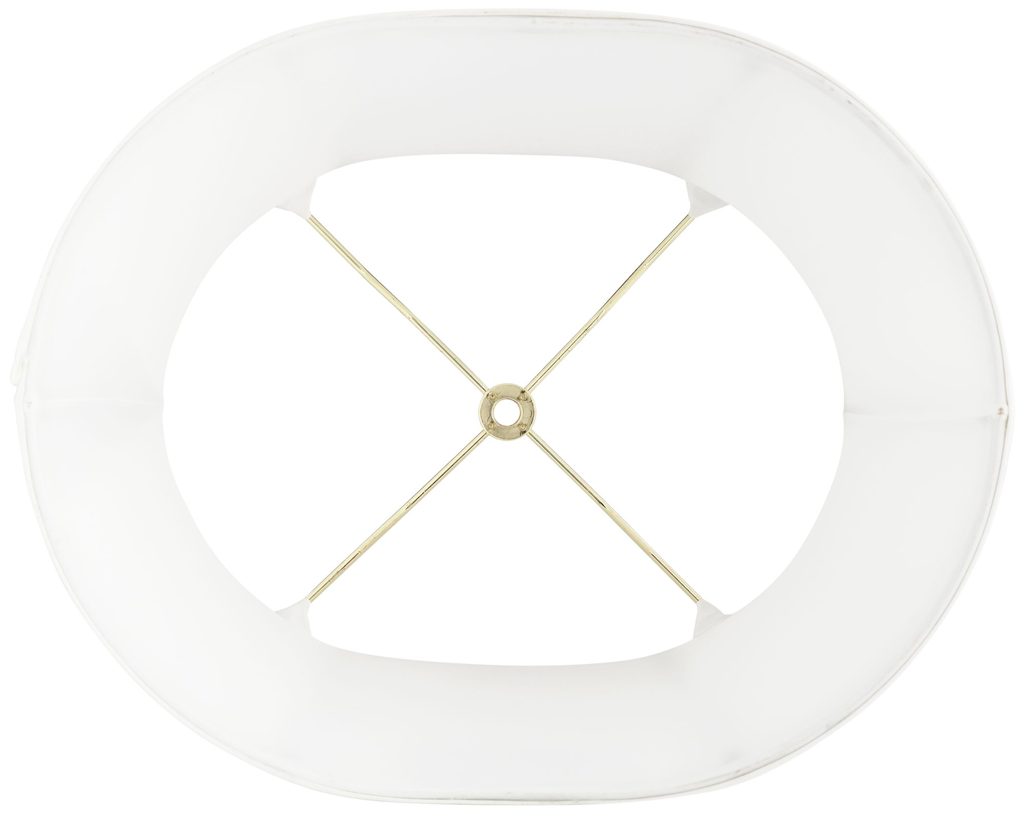 Image 3 Springcrest Clovis White Racetrack Oval Lamp Shade 9/12x12/15x10 (Spider) more views