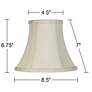 6_Springcrest Collection Cream Lamp Shade 4.5x8.5x7 (Clip-On) more views