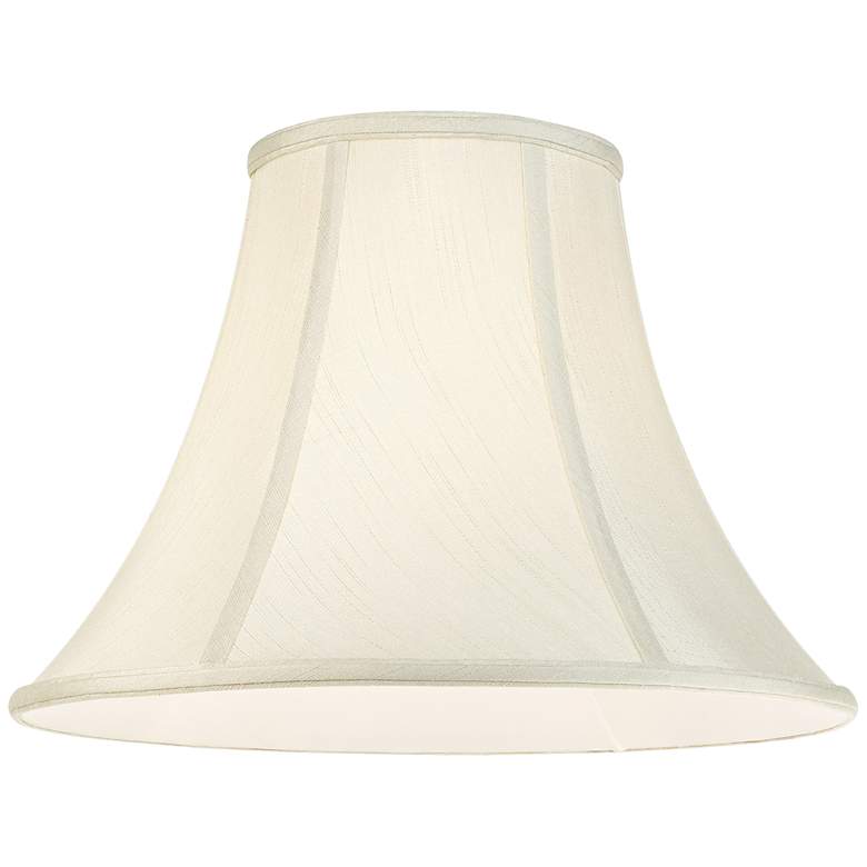 Image 3 Springcrest Collection Creme Bell Lamp Shades 7x16x12 (Spider) Set of 2 more views