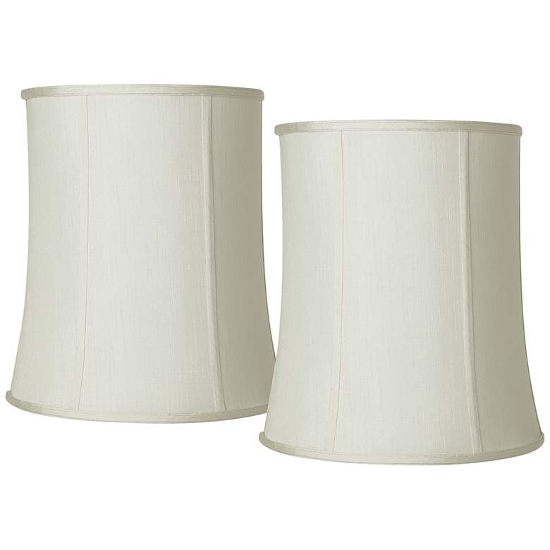 Image 1 Springcrest Collection Creme Deep Drum Shade 12x14x16 (Spider) Set of 2