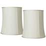1_Springcrest Collection Creme Deep Drum Shade 12x14x16 (Spider) Set of 2