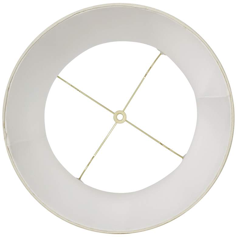Image 4 Springcrest Collection Creme Deep Drum Shade 12x14x16 (Spider) Set of 2 more views