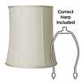 5_Springcrest Collection Creme Deep Drum Shade 12x14x16 (Spider) Set of 2 more views