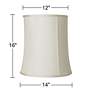 6_Springcrest Collection Creme Deep Drum Shade 12x14x16 (Spider) Set of 2 more views