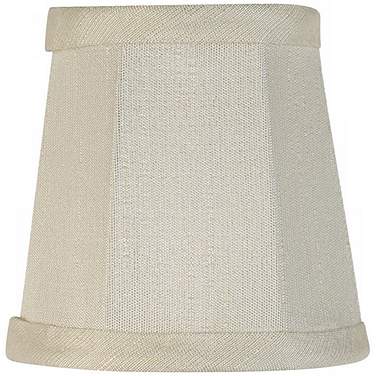 Springcrest Collection Creme Fabric Lamp Shade 3x4x4 (Clip-On)
