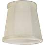 2_Springcrest Collection Creme Fabric Lamp Shade 3x4x4 (Clip-On) more views