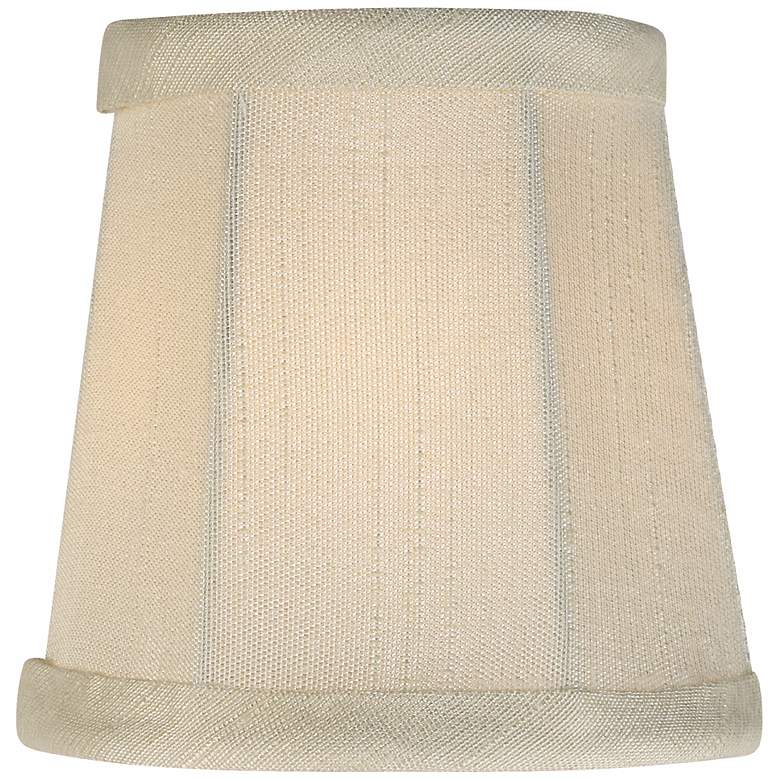 Image 3 Springcrest Collection Creme Fabric Lamp Shade 3x4x4 (Clip-On) more views