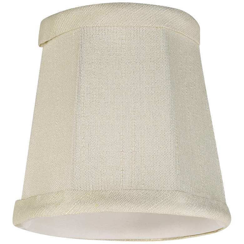 Image 5 Springcrest Collection Creme Fabric Lamp Shades 3x4x4 (Clip-On) Set of 4 more views