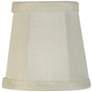 3_Springcrest Collection Creme Fabric Lamp Shades 3x4x4 (Clip-On) Set of 8 more views