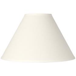 Springcrest Collection Ivory Linen Chimney Lamp Shade - 6x17x11.5 (Spider)