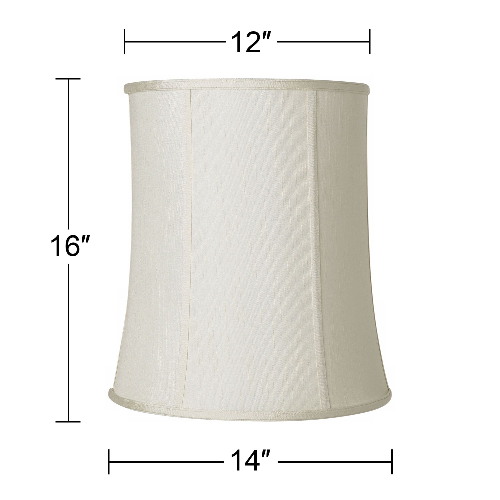 Image 5 Springcrest Collection Reuben Creme Deep Drum Shade 12x14x16 (Spider) more views