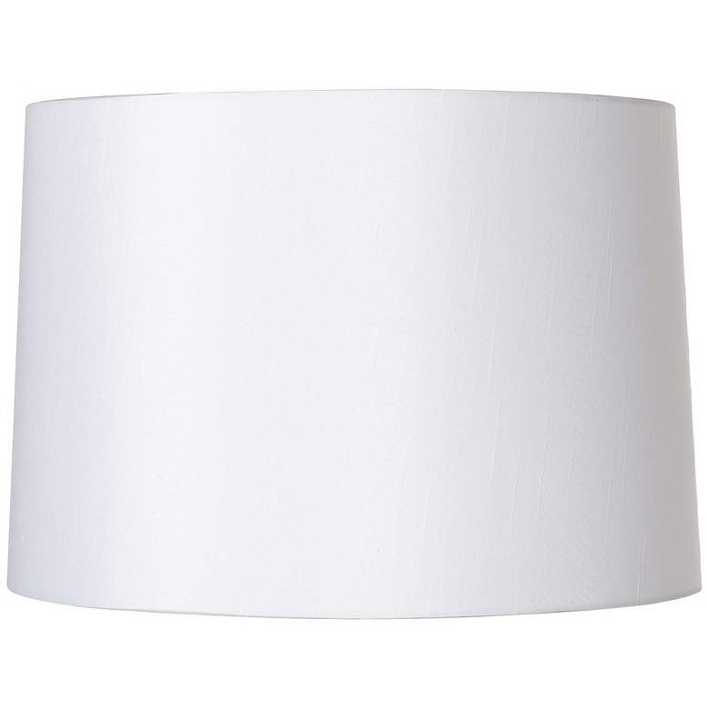 Image 1 Springcrest Collection White Fabric Hardback Lamp Shade 15x16x11 (Spider)