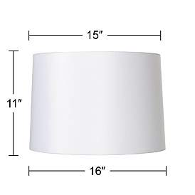Image5 of Springcrest Collection White Fabric Hardback Lamp Shade 15x16x11 (Spider) more views