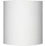 Springcrest Collection White Tall Linen Drum Shade 14x14x15 (Spider)