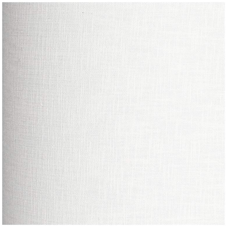Image 2 Springcrest Collection White Tall Linen Drum Shade 14x14x15 (Spider) more views
