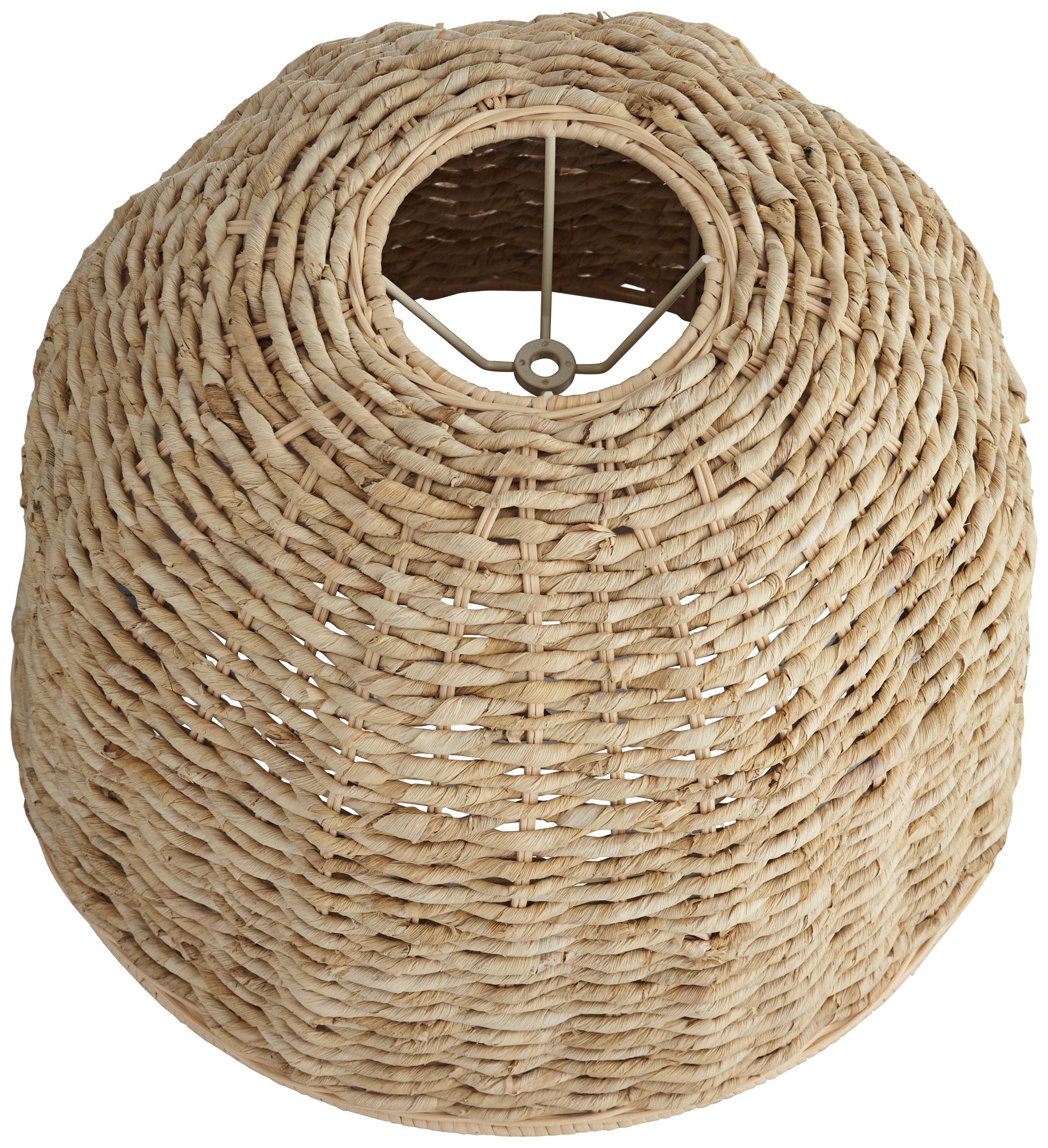 Image 4 Springcrest Commins Natural Woven Husk Rattan Drum Shade 5x16x12 more views