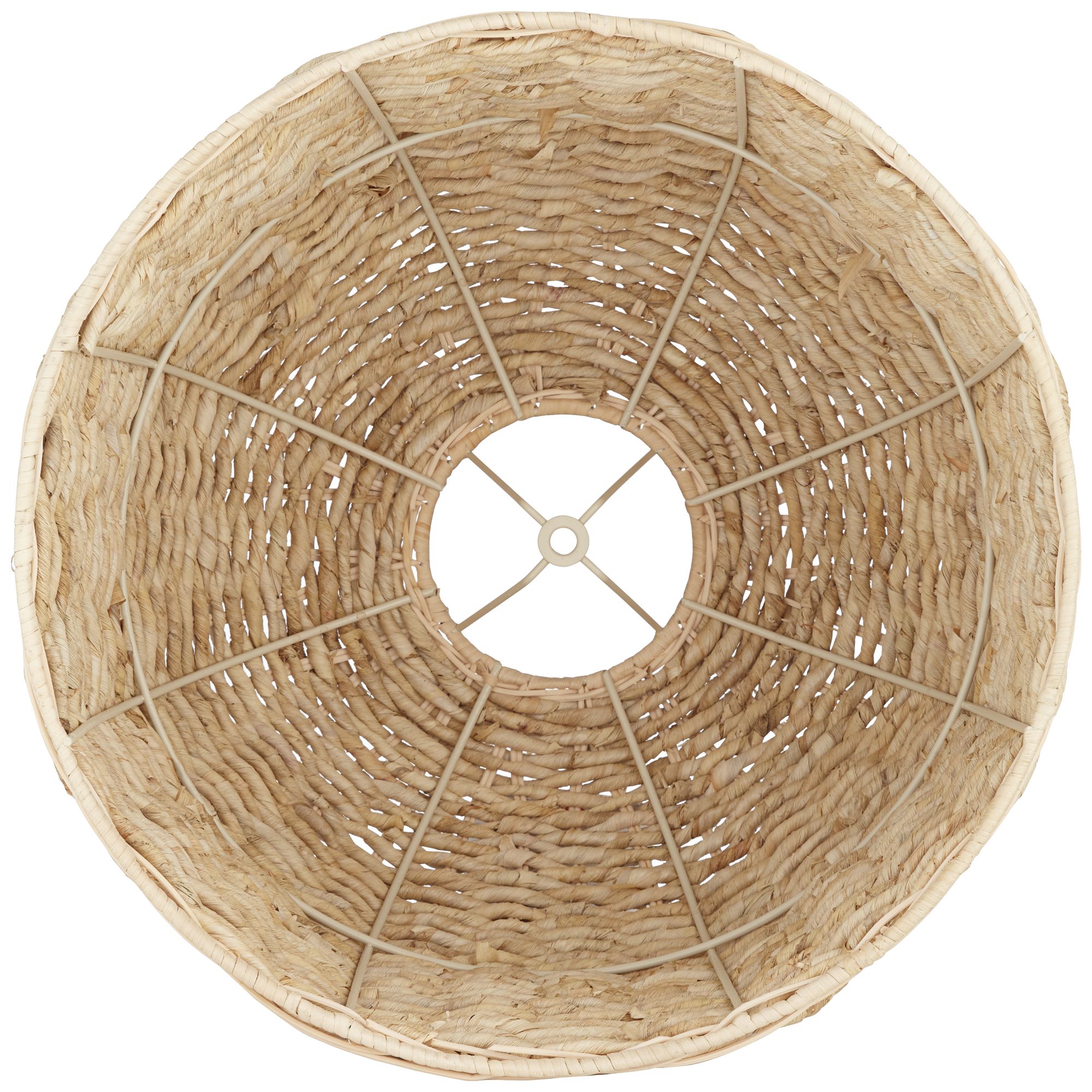 Image 5 Springcrest Commins Natural Woven Husk Rattan Drum Shade 5x16x12 more views
