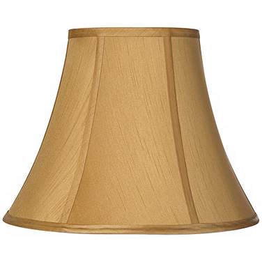 Springcrest Coppery Gold Flared Bell Lamp Shade 7x14x10.5 (Spider)