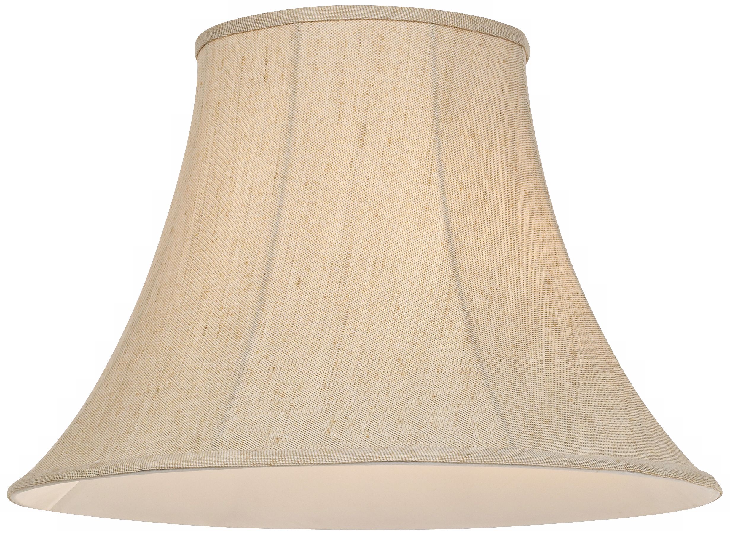 Image 2 Springcrest Coulston Beige Bell Linen Lamp Shade 9x19x12.5 (Spider) more views