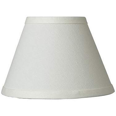Springcrest Cream Linen Chandelier Clip Shade 3.5x7x5 (Clip-On)