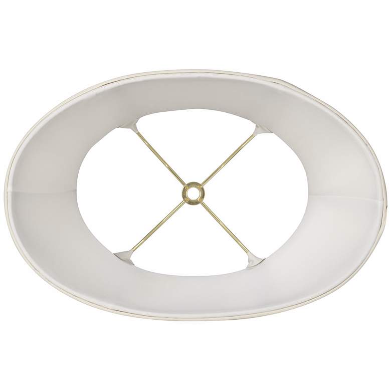 Image 3 Springcrest Cream Oval Lamp Shade 9x12x9" (Spider) more views