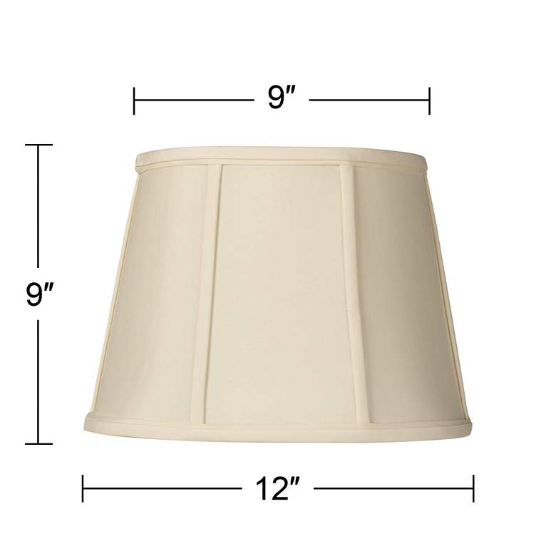 Image 5 Springcrest&#8482; Cream Oval Lamp Shade 9x12x9 inch (Spider) more views