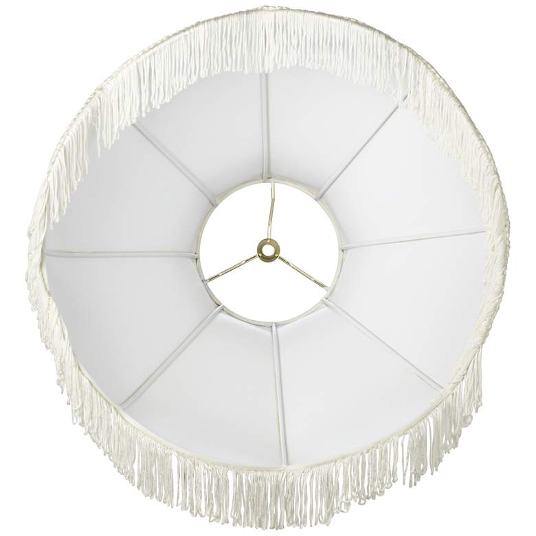 Image 4 Springcrest Cream Scallop Dome Lamp Shades 6x17x12x11 (Spider) Set of 2 more views
