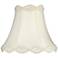 Springcrest Cream Scalloped Gallery Bell Lamp Shade 7x14x12.5 (Spider)
