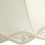 Springcrest Cream Scalloped Gallery Bell Lamp Shade 7x14x12.5 (Spider)