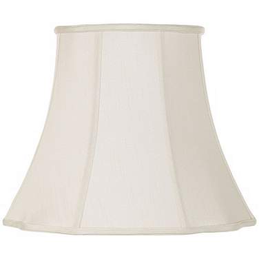 Springcrest Creme Bell Curve Cut Corner Lamp Shade 11x18x15 (Spider)