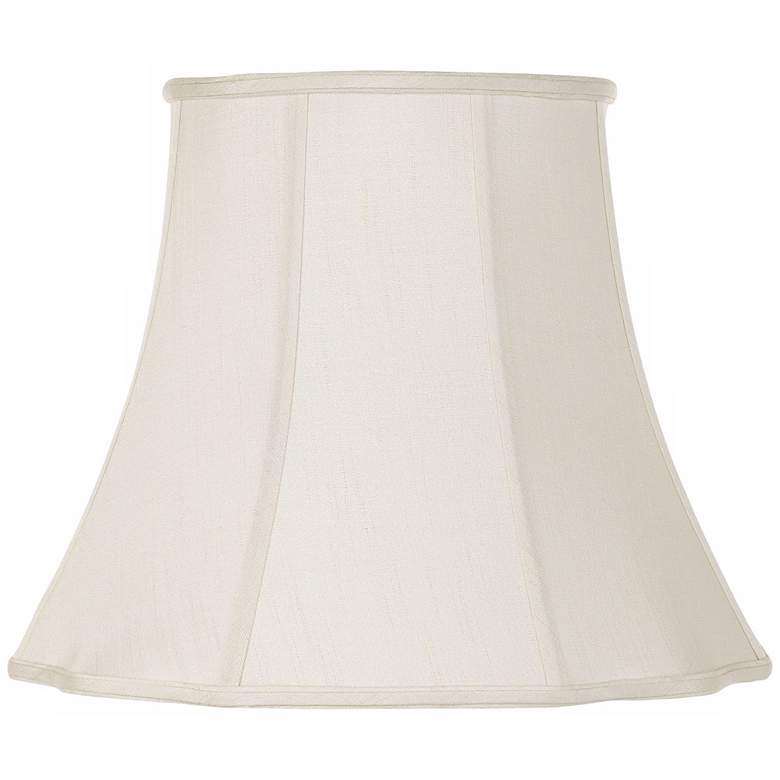 Image 1 Springcrest Creme Bell Curve Cut Corner Lamp Shade 11x18x15 (Spider)