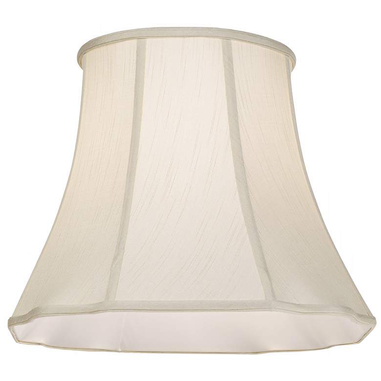 Image 4 Springcrest Creme Bell Curve Cut Corner Lamp Shade 11x18x15 (Spider) more views