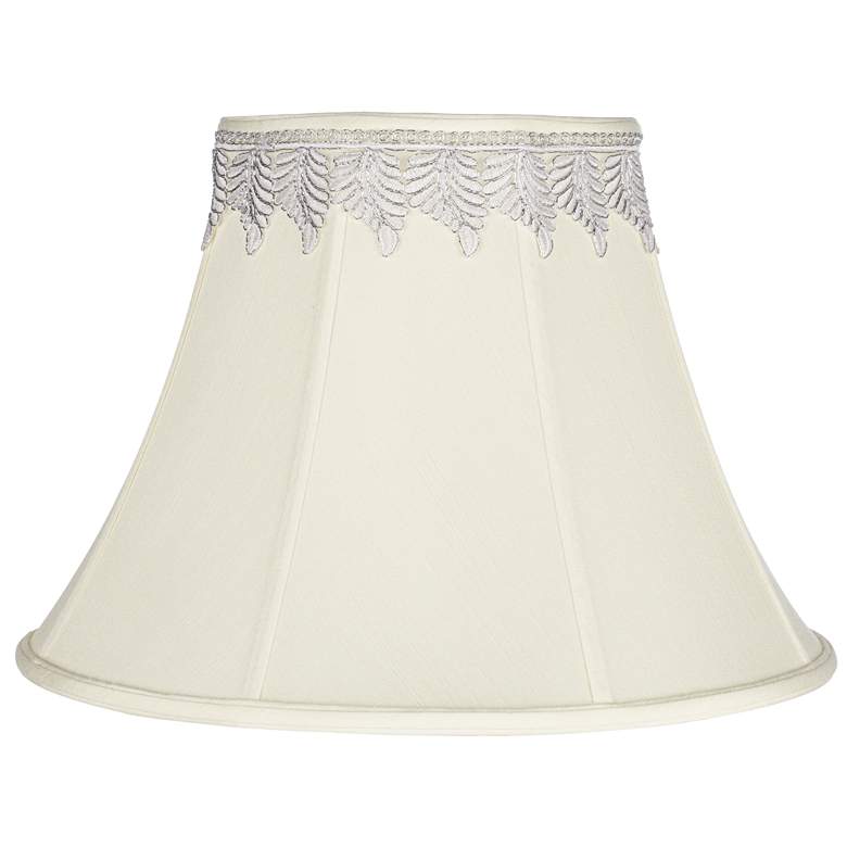 Image 1 Springcrest Creme Bell Shade with Metallic Leaf Trim 9x18x13 (Spider)
