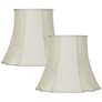 1_Springcrest Creme Color Cut Corner Set of 2 Lamp Shades 10x16x14 (Spider)