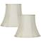 Springcrest Creme Color Cut Corner Set of 2 Lamp Shades 10x16x14 (Spider)