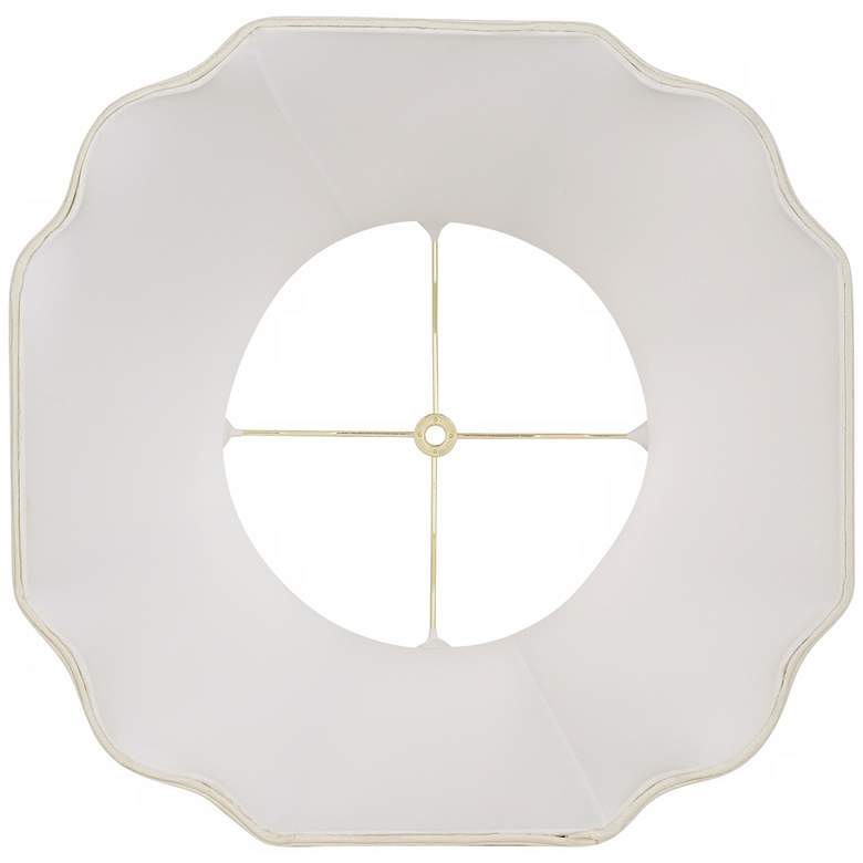 Image 3 Springcrest Creme Color Cut Corner Set of 2 Lamp Shades 10x16x14 (Spider) more views