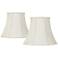 Springcrest Creme Curve Cut Corner Lamp Shades 11x18x15 (Spider) Set of 2