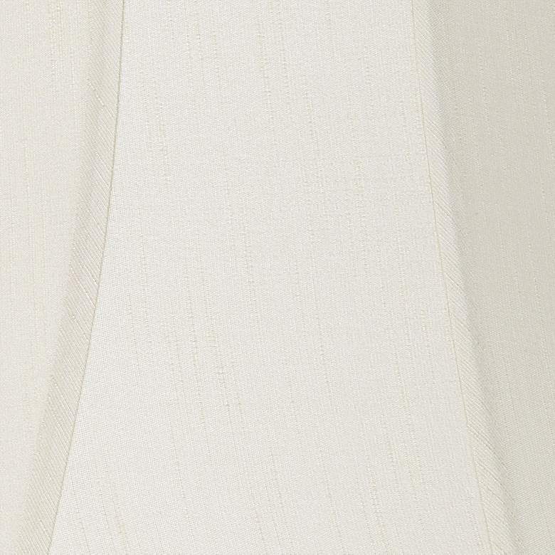 Image 2 Springcrest Creme Curve Cut Corner Lamp Shades 11x18x15 (Spider) Set of 2 more views