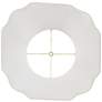 4_Springcrest Creme Curve Cut Corner Lamp Shades 11x18x15 (Spider) Set of 2 more views