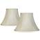 Springcrest Creme Fabric Bell Lamp Shade 6x12x9 (Spider) Set of 2