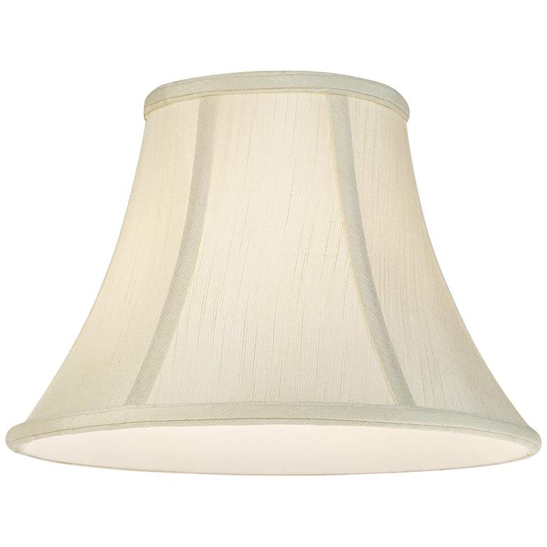 Image 3 Springcrest Creme Fabric Bell Lamp Shade 6x12x9 (Spider) Set of 2 more views