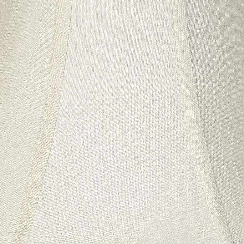 Image 2 Springcrest Creme Fabric Bell Set of 2 Lamp Shades 9x18x13 (Spider) more views