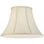 3_Springcrest Creme Fabric Bell Set of 2 Lamp Shades 9x18x13 (Spider) more views