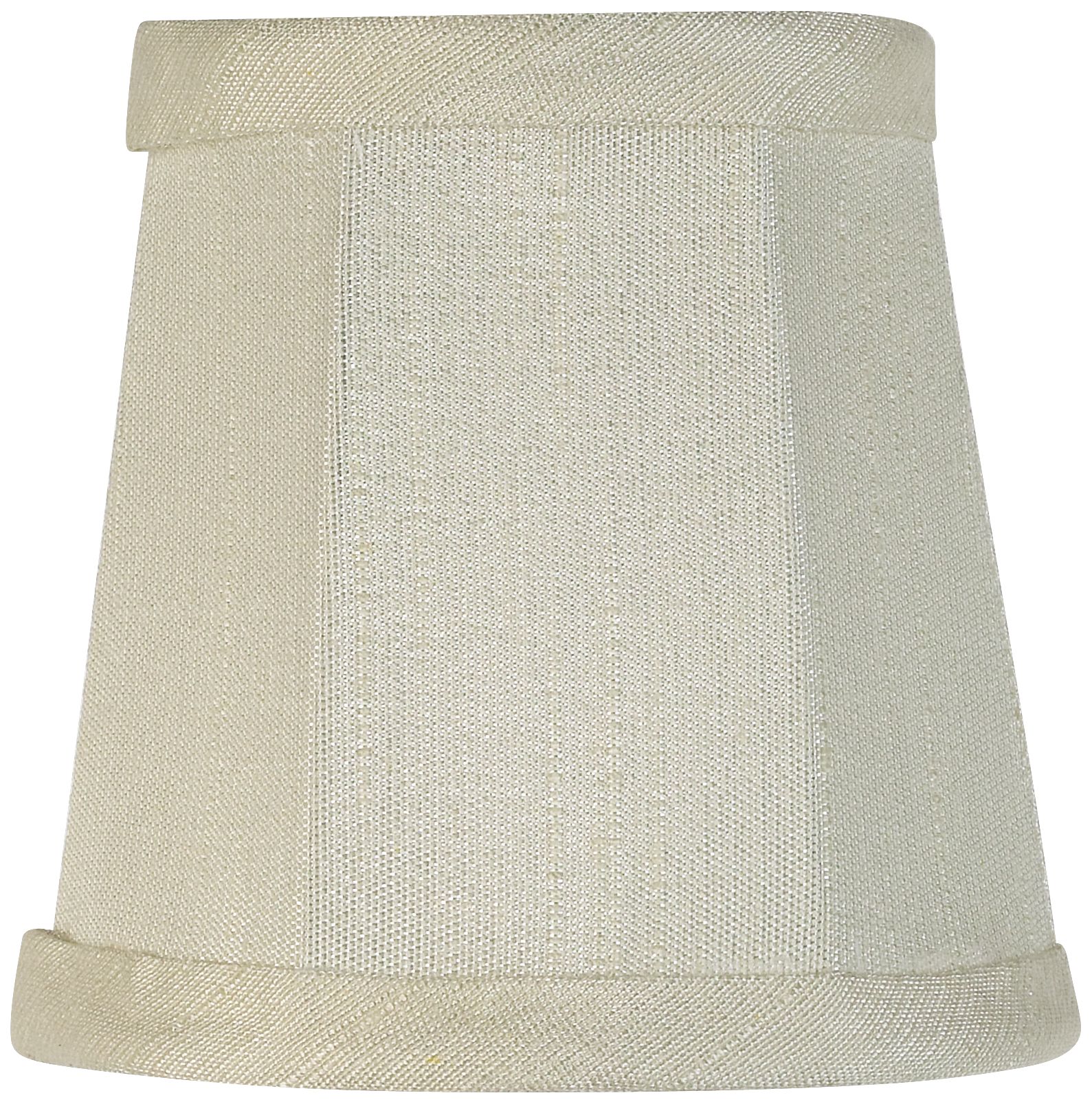 Image 3 Springcrest Creme Fabric Drum Lamp Shades 3x4x4 (Clip-On) Set of 6 more views
