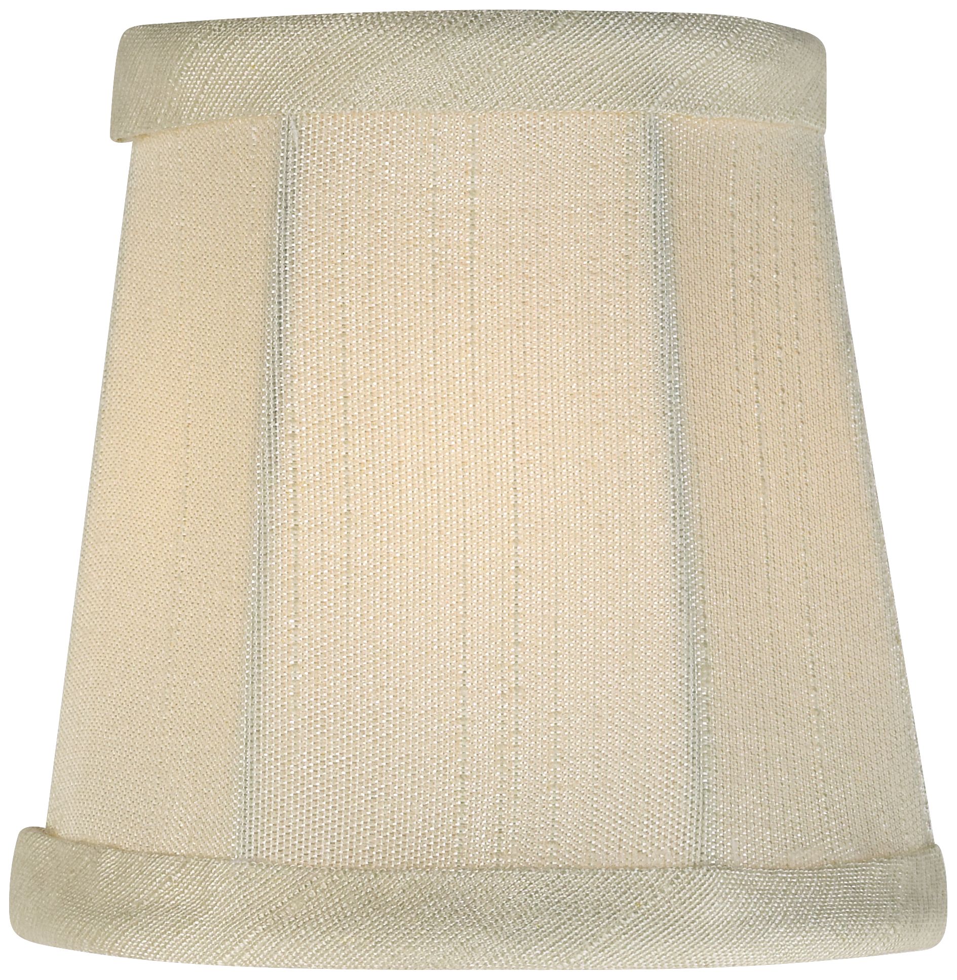 Image 4 Springcrest Creme Fabric Drum Lamp Shades 3x4x4 (Clip-On) Set of 6 more views