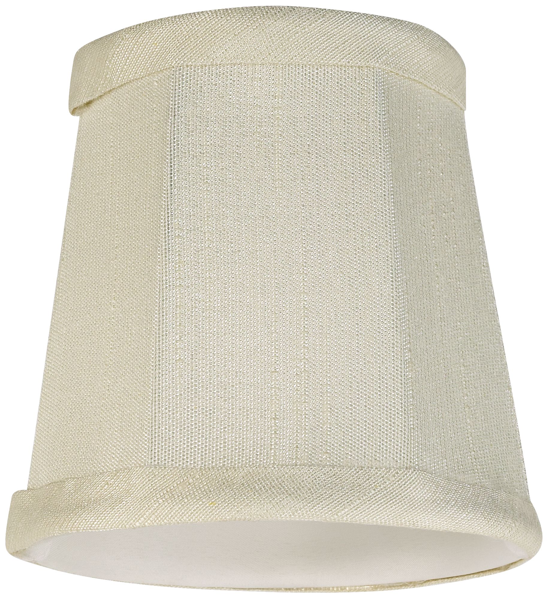 Image 5 Springcrest Creme Fabric Drum Lamp Shades 3x4x4 (Clip-On) Set of 6 more views