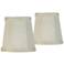 Springcrest Creme Fabric Set of 2 Bell Clip Lamp Shades 3x4x4 (Clip-On)