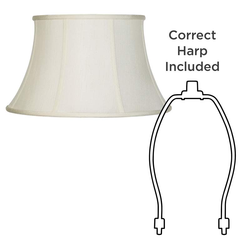 Image 5 Springcrest Creme Fabric Set of 2 Drum Lamp Shades 13x19x11 (Spider) more views